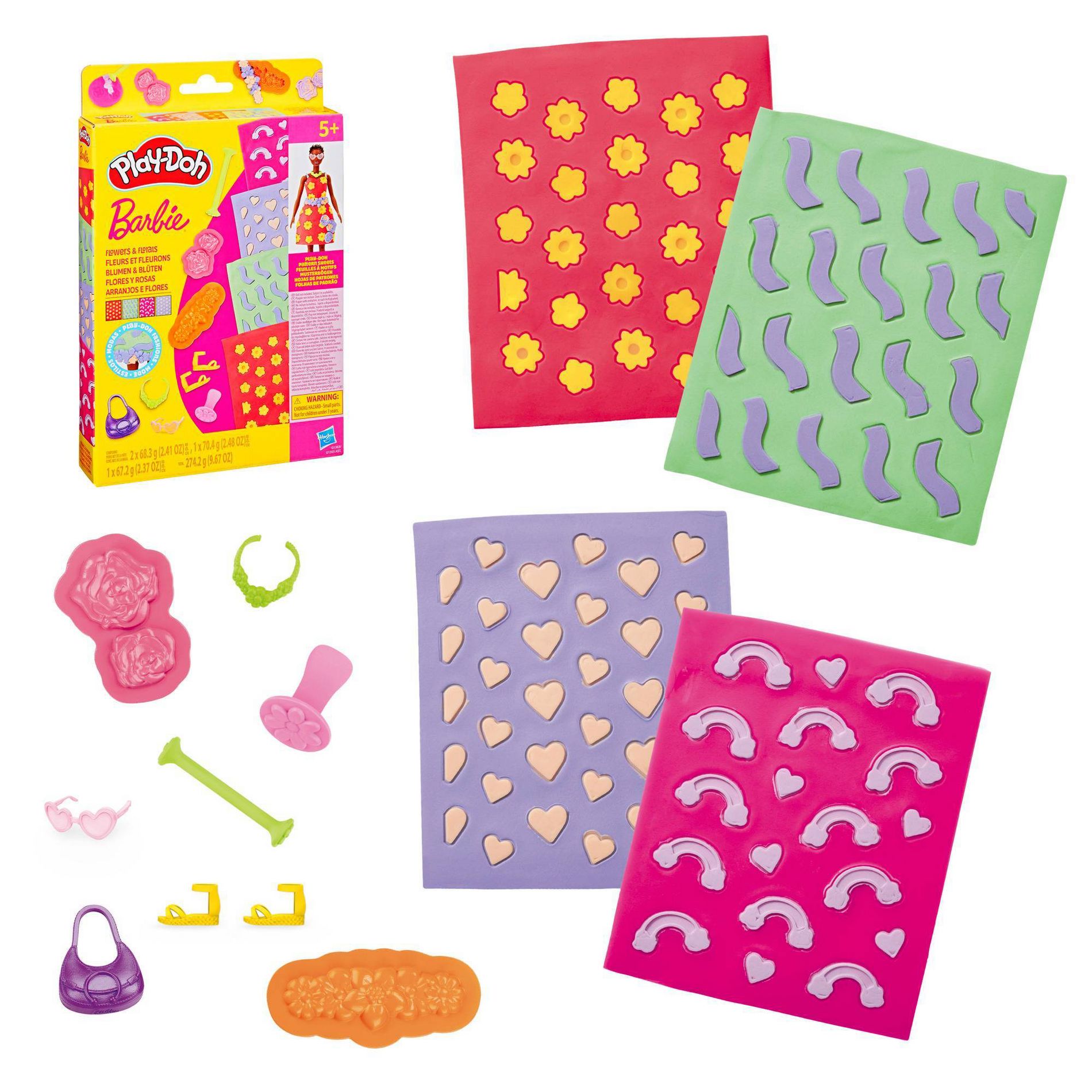Play-Doh Barbie Flowers and Florals Pattern Pack