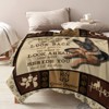 Boersma German Shepherd Dog Flannel Fleece Throw Blanket Soft German Shepherd Dog Blanket for Bed Couch 50"x60" - 2 of 4