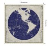 Amanti Art Blueprint Map I by Elizabeth Medley Canvas Wall Art Print Framed 22 x 22-in. - 4 of 4