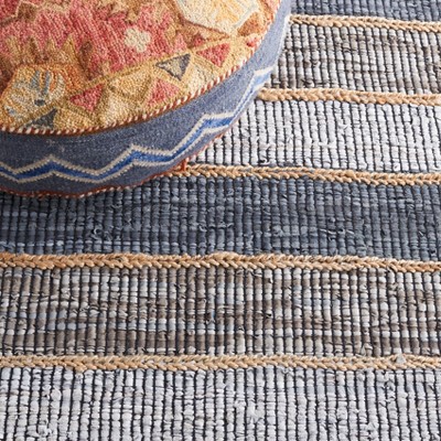 Elegant Gray Cowhide & Wool 3' x 5' Handwoven Area Rug