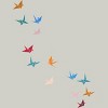 Men's Design By Humans Flying Paper Cranes Birds By Magnussons T-Shirt - 2 of 3