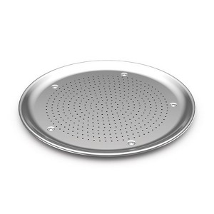 Nordic Ware Naturals Large Pizza Pan: Aluminum Round Pizza Tray, Oven-Safe, Hand Wash, 16" Silver Baking Pan - 1 of 3