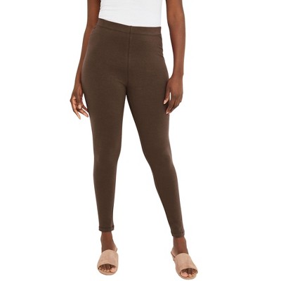 Jessica London Women's Plus Size Everyday Stretch Cotton Legging