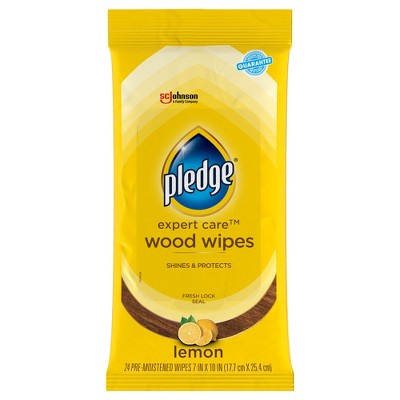 Pledge Lemon Enhancing Wipes - 24ct : Target