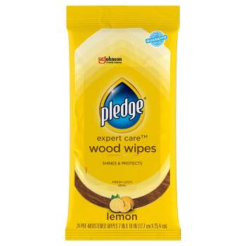 Pledge Lemon Enhancing Wipes - 24ct