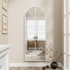 Beautyolove Full Length Mirror 58" x 18" Arched Floor Mirror Wall Hanging Mounted Mirrors Full Body Mirrors, White - 4 of 4