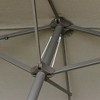 Gsluuk Outsunny Patio Umbrella 15' Steel Rectangular Outdoor Double Sided Market with base, Sun Protection & Easy Crank for Deck Pool Patio, Dark Gray - 3 of 4
