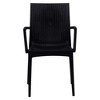 LeisureMod Mace Modern Dining Arm Chair for Indoor and Outdoor Home, Set of 4 - 3 of 4