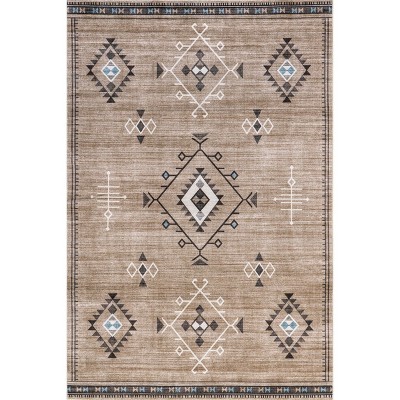 Nuloom Evalyn Southwestern Pet Friendly Machine Washable Area Rug