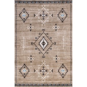 Nuloom Evalyn SpinClean Southwestern Machine Washable Area Rug - 1 of 4