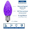 Novelty Lights C7 LED Faceted Christmas Replacement Bulbs Dimmable 25 Pack - 2 of 4