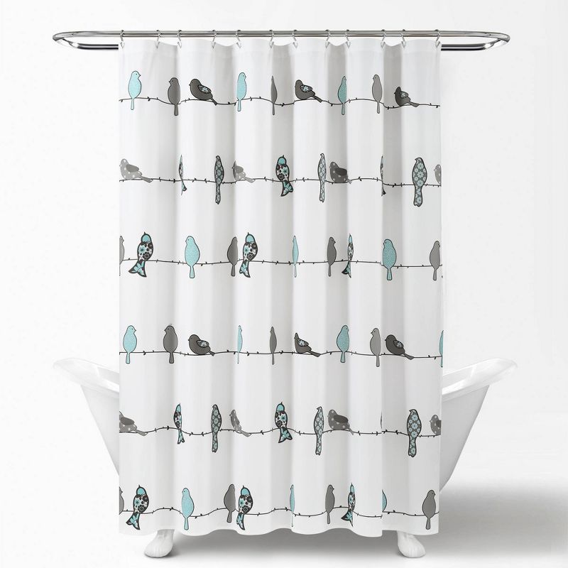 Rowley Birds Shower Curtain - Lush Décor, 3 of 10