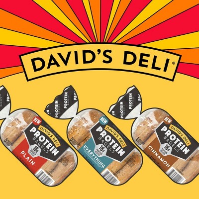 DAVID'S DELI Protein Everything Bagel - 14.25oz/5ct