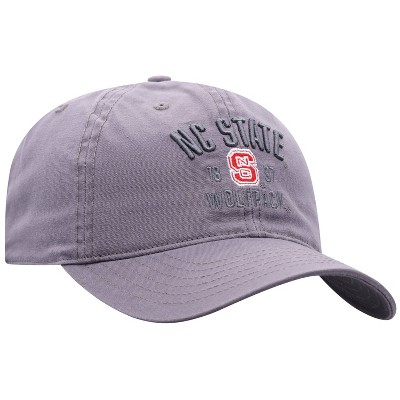 NCAA NC State Wolfpack Men's Skill Gray Garment Washed Canvas Hat