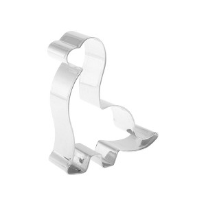 Unique Bargains Pastry Cutter Brachiosaurus Dinosaur-Shaped Dishwasher Safe Stainless Steel Silver Tone 1Pcs - 1 of 4