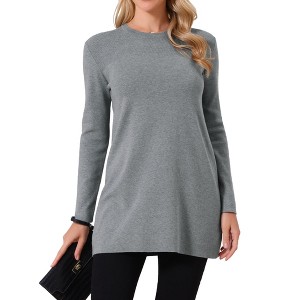 INSPIRE CHIC Women's Fall Crew Neck Long Sleeve Oversized Chunky Sweater - 1 of 4