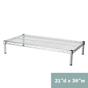 Shelving.com Chrome Wire Shelving with 1 Tier Shelf - - 1 of 3