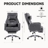 NicBex Swivel Ergonomic Office Chair with Footrest, Computer Chair with Lumbar Support Headrest, Home Office Desk Chair, Boss Chair, 155° Reclining - 2 of 4