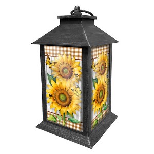 Briarwood Lane Spring Lantern 13.5" x 5.5" x 5.5" Sunflower Duo For Spring Lantern - 1 of 3