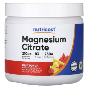 Nutricost Magnesium Citrate, Fruit Punch, 8.9 oz (250 g) - 1 of 2