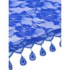 INSPIRE CHIC Lace Rose Floral Tassel Mesh Triangle Head Covering Mantilla Scarves 1Pc - 4 of 4
