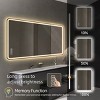 Bathroom Vanity Mirror,Rounded Square Mirror Frameless Bathroom Wall Mirror Anti-Fog Waterproof-The Pop Home - 3 of 4