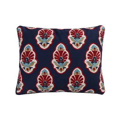 Moreno Red Crewel Tassel Pillow - Levtex Home