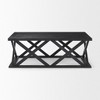 HomeRoots 48" Black Solid Wood Geo Frame Coffee Table - 4 of 4
