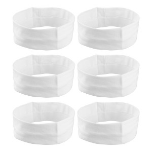 Unique Bargains Cotton Sweatbands Stretchy Moisture Wicking Headband for Sports 6 PCS - 1 of 4