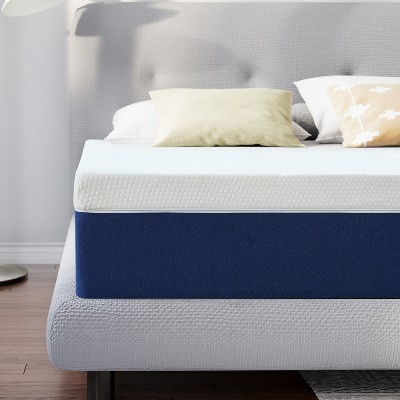 10 Inch Gel Memory Foam Mattress Dual Layer Colorways Have Different Softness Levels And Can Be Flipped For Use.
