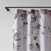 Madison Park Astrid Print Modern Natural Cotton Shower Curtain Lilac Purple: Botanical Design, Easy Care, Machine Washable - image 2 of 4