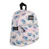 Stitch Character Heads All-Over Print 10.6” White Mini Backpack - 3 of 4