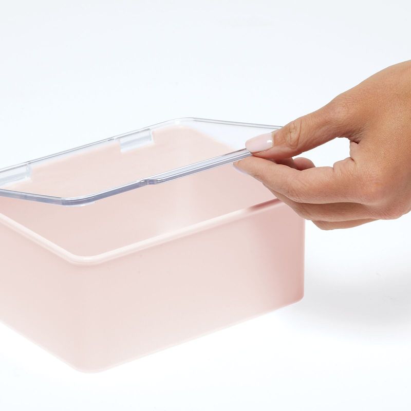mDesign Plastic Cosmetic Vanity Storage Organizer Box, 5 of 8