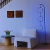 Runesay Modern Color Changing Floor Lamp, LED Lamp with Stunning RGB Color Gradient and Contemporary 3-Circle Ring-Style Pendant - 4 of 4