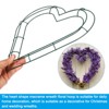Unique Bargains Metal Decoration Heart Shape Wreath Frame Dream Catcher Rings 4 Pcs - 4 of 4