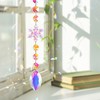 Unique Bargains Sun Catcher for Garden Decor for Indoor Hanging, Silver Tone Transparent Iridescent 1 Pc - 2 of 4