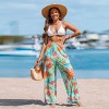 Women's Tropical Floral Print Beach Cover Up Pants with Boho Vibes - Cupshe - 2 of 4