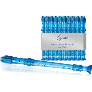 Lyons Soprano Recorder Value Bundle 25-Pack Transparent Blue - 1 of 2