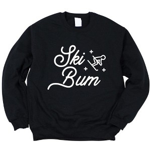 Simply Sage Market Women's Graphic Sweatshirt Ski Bum Skier - 1 of 4