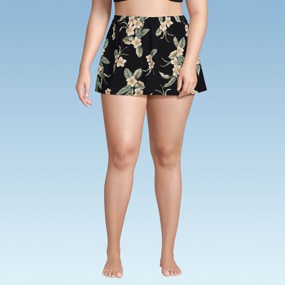Lands' End Women's Slender Separates Tummy Control Swim Skirt Swim Bottoms