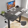 Infurnic Desks, Standing Desk with Splice Board, Adjustable Height Sit Stand Desk for Office or Home, Black, 24"*40"*27.5" - 4 of 4