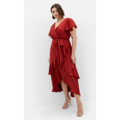 Women's Plus Size Flirty Jen Maxi Dress - toffee | CITY CHIC