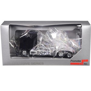 Kenworth K100 with 5-Bar Grill and XXL Chassis Black 1/87 (HO) Plastic Model Car by Promotex - 1 of 1
