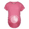 Maternity Thats No Moon Cute T Shirt Funny Pregnancy Announcement Baby Bump Tee - Crazy Dog Maternity T Shirt - 2 of 4