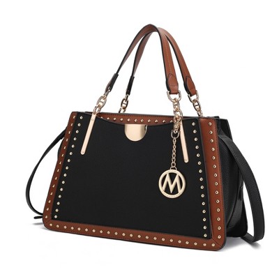 MKF Collection Aubrey Color Block Women's Satchel Bag by Mia K