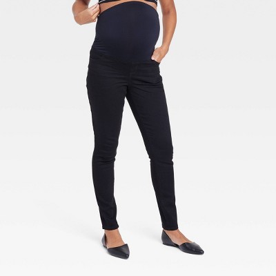 Isabel Maternity Solid Black Casual Pants Size XS (Maternity) - 31% off