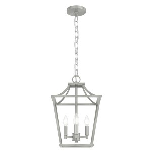 Laurel Ridge 12" 4-Light Pendant Brushed Nickel Traditional Ceiling Light - 1 of 2