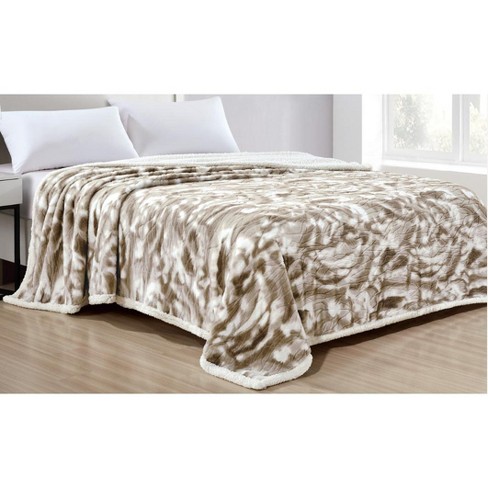 Noble House Alaska Fields Faux Fur Super Warm and Cozy Blanket - image 1 of 3