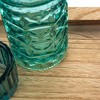 Storied Home Wood Tray with 9 Blue & Green Glass Votive Holders (Set of 10 Pieces) - 3 of 4