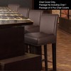 PiccoCasa Waterproof PU Leather Pub Counter Height Side Chair Covers with Elastic Band - 3 of 4